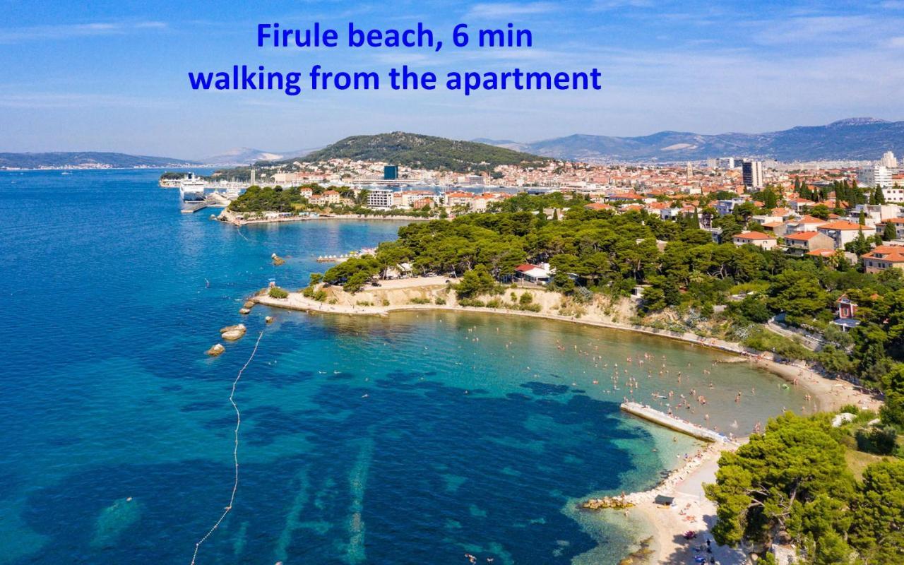 Modern Apt With Terrace 4 Min Walk To The Beach Split Exterior foto